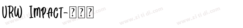 URW Impact字体转换